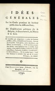Tapa de Ide es ge ne rales sur les causes premieres du bonheur public dans les diffe rens etats