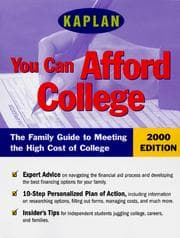 Tapa de KAPLAN YOU CAN AFFORD COLLEGE 2000 (You Can Afford College)