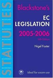 Tapa de EC Legislation 2005-2006