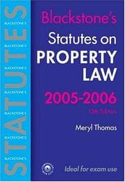 Tapa de Statutes on Property Law 2005-2006 (Blackstone's Statute Books)