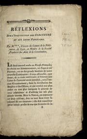 Tapa de Re flexions sur l'institution des e lecteurs et sur leurs fonctions