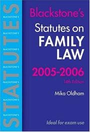 Tapa de Statutes on Family Law 2005-2006
