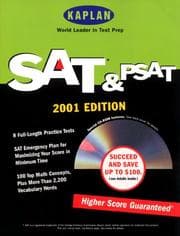 Tapa de Kaplan Sat Psat 2001 (Sat & Psat (Kaplan)(Book & CD-Rom), 2001)