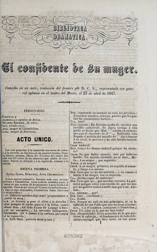 Tapa de El confidente de su muger