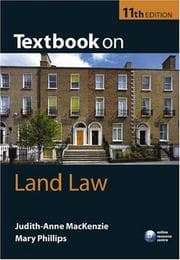 Tapa de Textbook on land law