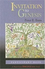 Tapa de Invitation to Genesis Participants Book (Disciple Bible Studies)