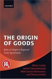 Tapa de The origin of goods