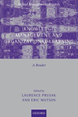 Tapa de Knowledge Management and Organizational Learning