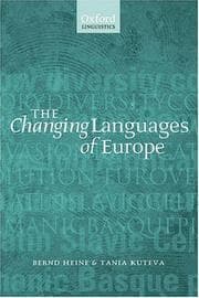 Tapa de Changing Languages of Europe