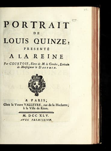Tapa de Portrait de Louis Quinze