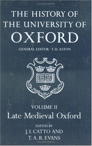 Tapa de Late Medieval Oxford