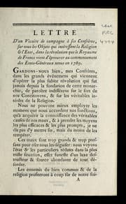 Tapa de Lettre d'un vicaire de campagne