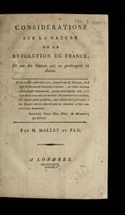 Tapa de Conside rations sur la nature de la re volution de France