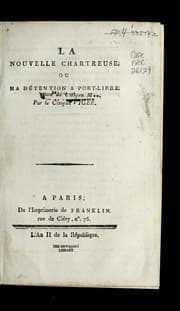 Tapa de La nouvelle chartreuse, ou, Ma de tention a Port-Libre