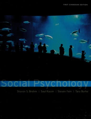 Tapa de Social psychology