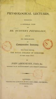 Tapa de Physiological lectures, exhibiting a general view of Mr. Hunter's physiology