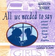 Tapa de All we needed to say