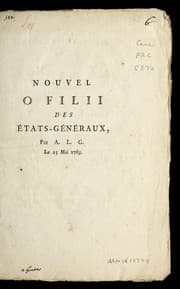 Tapa de Nouvel O Filii des E tats-ge ne raux