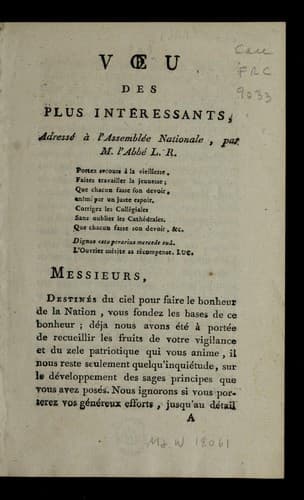 Tapa de Voeu des plus inte ressants