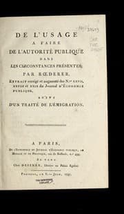 Tapa de De l'usage a faire de l'autorite publique dans les circonstances pre sentes
