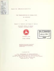 Tapa de The transportation of tunnel muck by pipeline