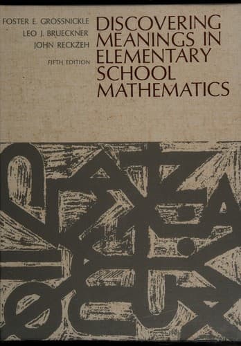 Tapa de Discovering meanings in elementary school mathematics