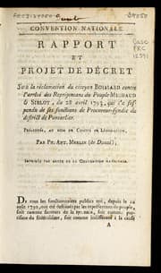 Tapa de Rapport et projet de de cret sur la re clamation du citoyen Boissard contre l'arre te  des repre sentans du peuple Michaud & Siblot, du 28 avril 1793, qui l'a suspendu de ses fonctions de procureur-syndic du district de Pontarlier