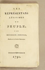 Tapa de Les représentans légitimes du peuple