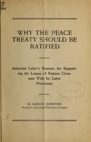 Tapa de Why the peace treaty should be ratified
