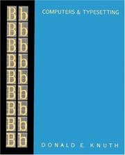 Tapa de Computers & Typesetting, Volume B: TeX
