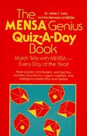 Tapa de The MENSA genius quiz-a-day book