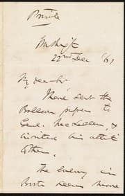 Tapa de [Letter to] My Dear Sir