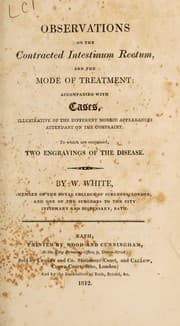 Tapa de Observations on the contracted intestinum rectum, and the mode of treatment