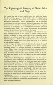Tapa de The physiological bearing of waist-belts and stays