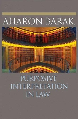 Tapa de Purposive Interpretation in Law