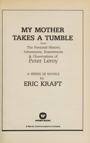 Tapa de My mother takes a tumble