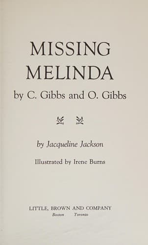 Tapa de Missing Melinda