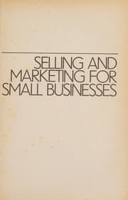 Tapa de Selling and Marketing for Small Businesses (Study Aids S.)