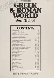 Tapa de The Greek and Roman World (Evidence in History)