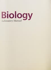 Tapa de Biology Laboratory Manual