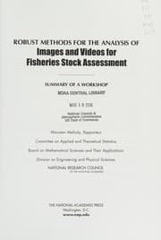 Tapa de Robust Methods for the Analysis of Images and Videos for Fisheries Stock Assessment