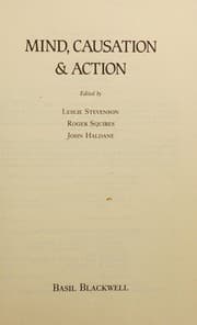 Tapa de Mind, causation, & action