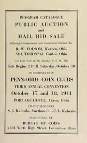 Tapa de Public auction and mail bid sale