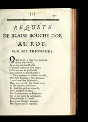 Tapa de Reque te de Blaise Bouche-d'Or au roy