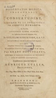 Tapa de Dissertatio medica inauguralis de consuetudine, ejusque vi et effectibus in corpus humanum ...