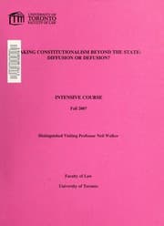 Tapa de Taking constitutionalism beyond the state