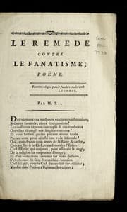 Tapa de Le remede contre la fanatisme