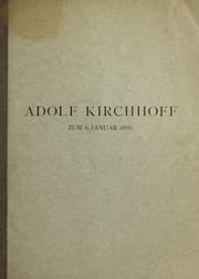 Tapa de Stifter der marmorbüste des geheimen regierungsraths & professors Dr. Adolf Kirchhoff