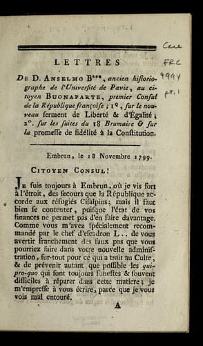 Tapa de Lettres