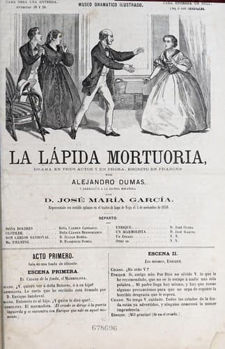 Tapa de La lápida mortuoria